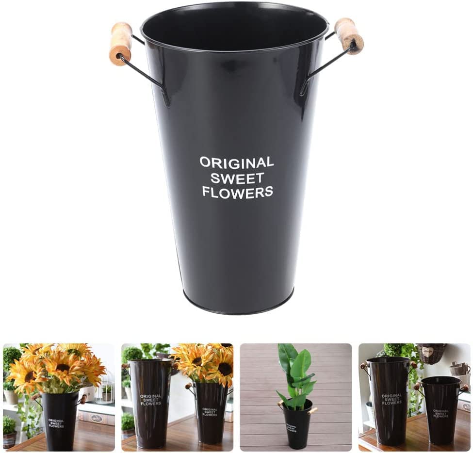Amazon.co.jp: 花桶 ブリキ 花バケツ フラワーポット レトロ